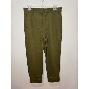 Cos NWT Olive Green‎ Button Fly Trousers Sz 6 High Rise NWT $100
